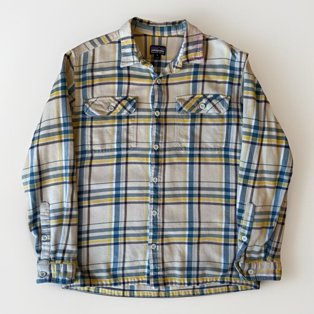 Patagonia Fjord Flannel M Multicolor Long Sleeve Button Up Workwear Colorado